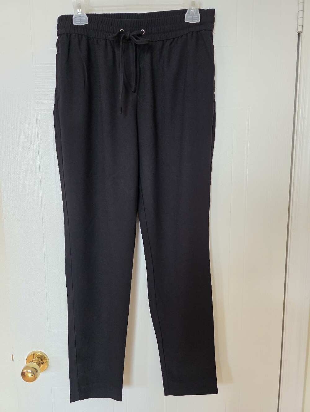 RW&CO. Drawstring Joggers With Pockets, Black, Small